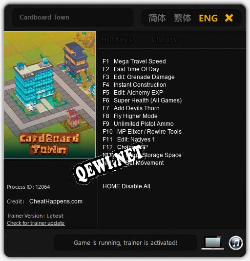 Cardboard Town: Читы, Трейнер +14 [CheatHappens.com]