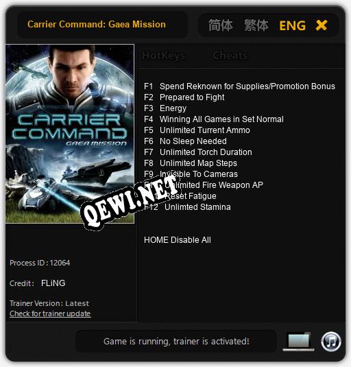 Carrier Command: Gaea Mission: Трейнер +12 [v1.7]