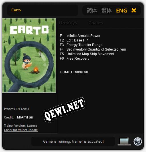 Carto: Трейнер +6 [v1.8]