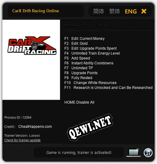 CarX Drift Racing Online: Трейнер +11 [v1.7]