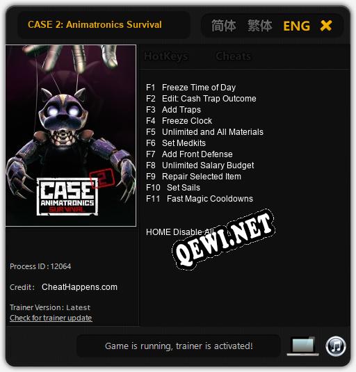 CASE 2: Animatronics Survival: ТРЕЙНЕР И ЧИТЫ (V1.0.83)