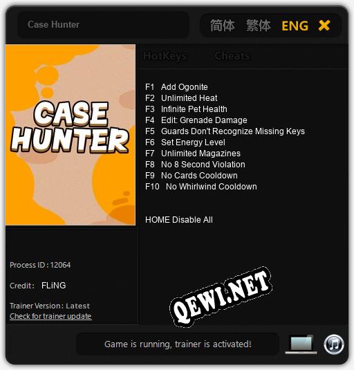 Case Hunter: Читы, Трейнер +10 [FLiNG]