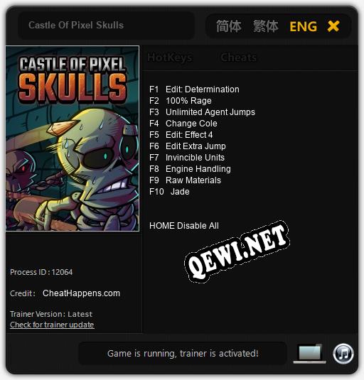 Castle Of Pixel Skulls: Читы, Трейнер +10 [CheatHappens.com]
