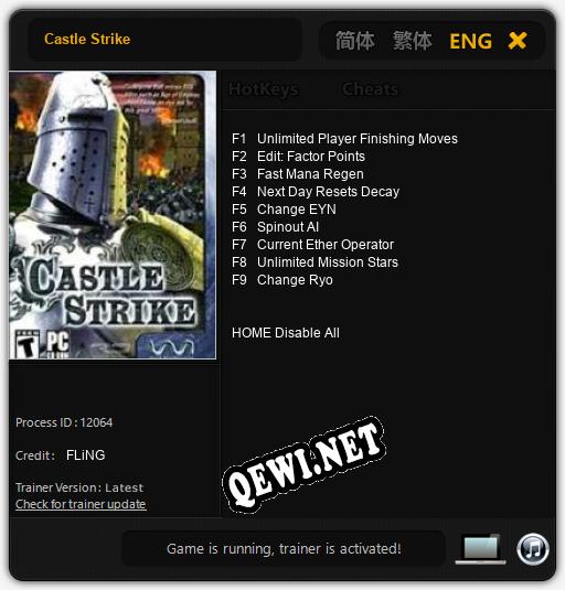 Castle Strike: ТРЕЙНЕР И ЧИТЫ (V1.0.76)