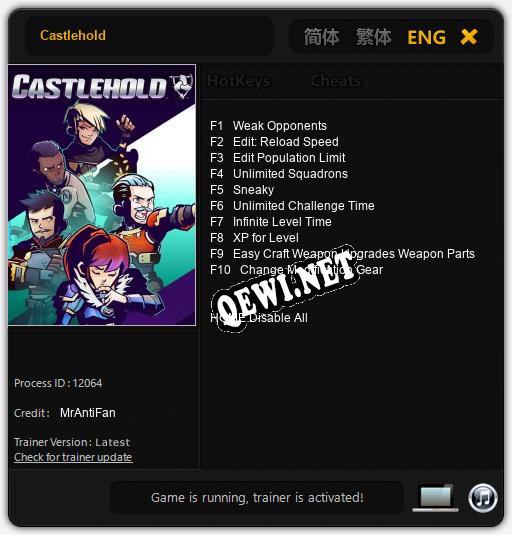 Castlehold: ТРЕЙНЕР И ЧИТЫ (V1.0.39)
