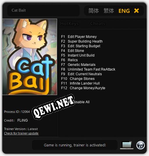 Cat Bait: ТРЕЙНЕР И ЧИТЫ (V1.0.19)
