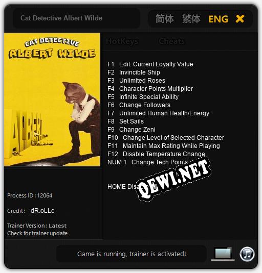 Cat Detective Albert Wilde: ТРЕЙНЕР И ЧИТЫ (V1.0.89)