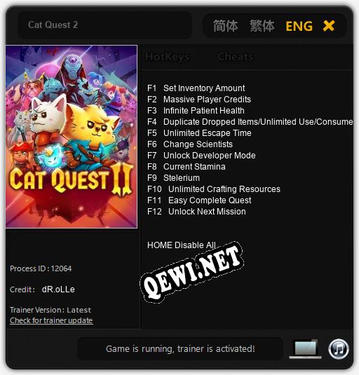 Cat Quest 2: Трейнер +12 [v1.9]