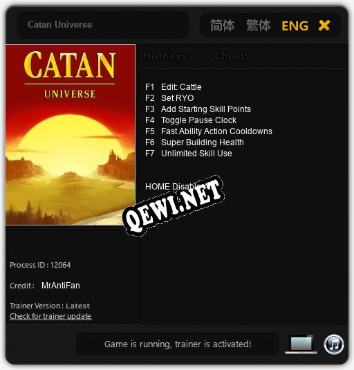 Catan Universe: Читы, Трейнер +7 [MrAntiFan]