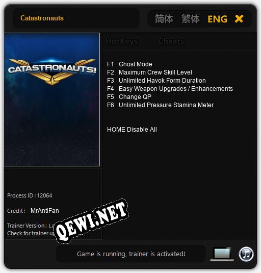 Catastronauts: Читы, Трейнер +6 [MrAntiFan]