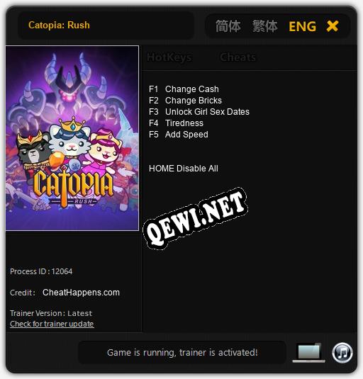 Catopia: Rush: ТРЕЙНЕР И ЧИТЫ (V1.0.75)