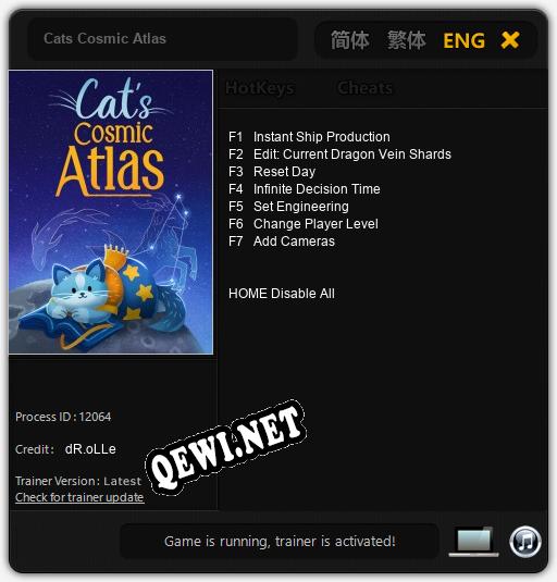 Cats Cosmic Atlas: ТРЕЙНЕР И ЧИТЫ (V1.0.26)