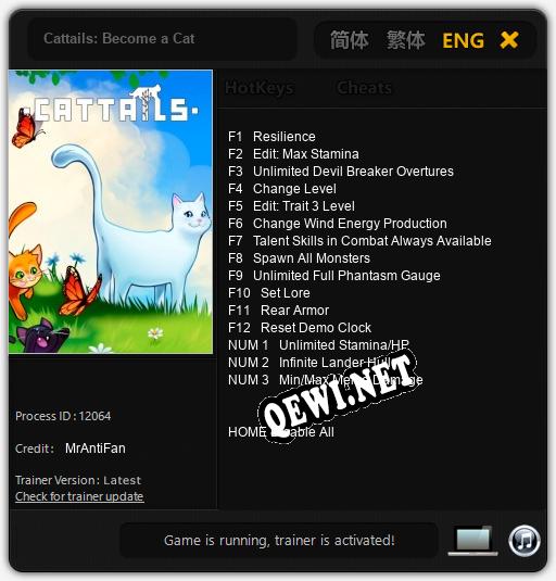 Cattails: Become a Cat: Читы, Трейнер +15 [MrAntiFan]