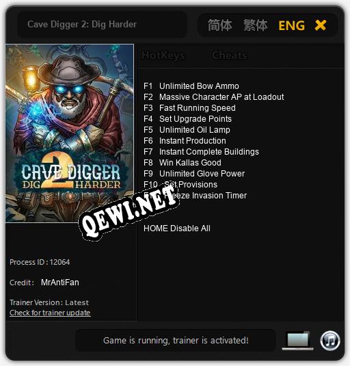 Трейнер для Cave Digger 2: Dig Harder [v1.0.4]
