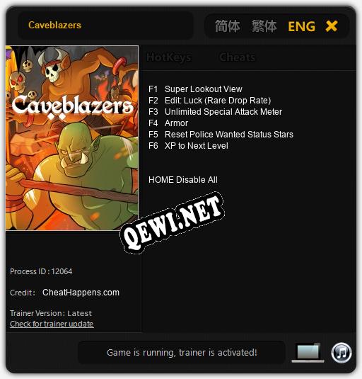 Caveblazers: Читы, Трейнер +6 [CheatHappens.com]