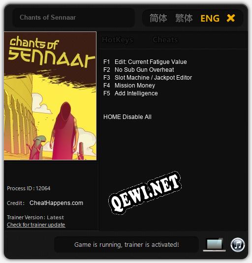 Трейнер для Chants of Sennaar [v1.0.4]