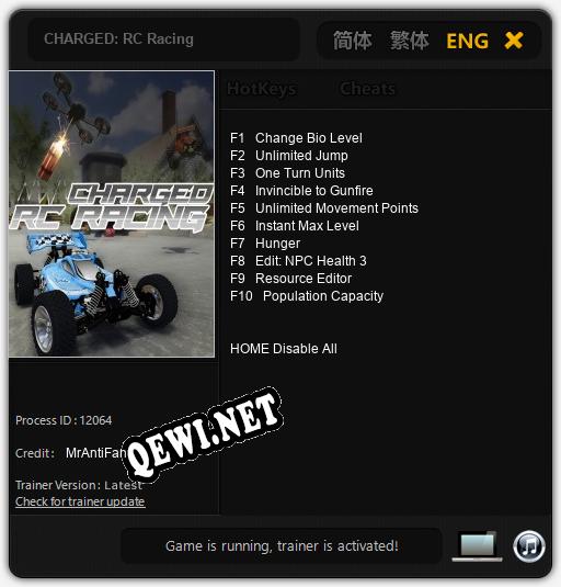 CHARGED: RC Racing: Трейнер +10 [v1.7]