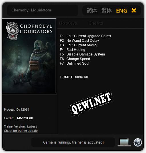 Chernobyl Liquidators: ТРЕЙНЕР И ЧИТЫ (V1.0.56)