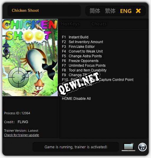 Трейнер для Chicken Shoot [v1.0.3]