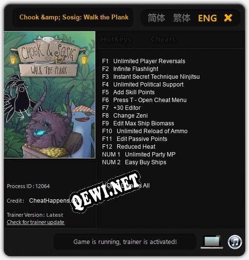 Chook & Sosig: Walk the Plank: Читы, Трейнер +14 [CheatHappens.com]