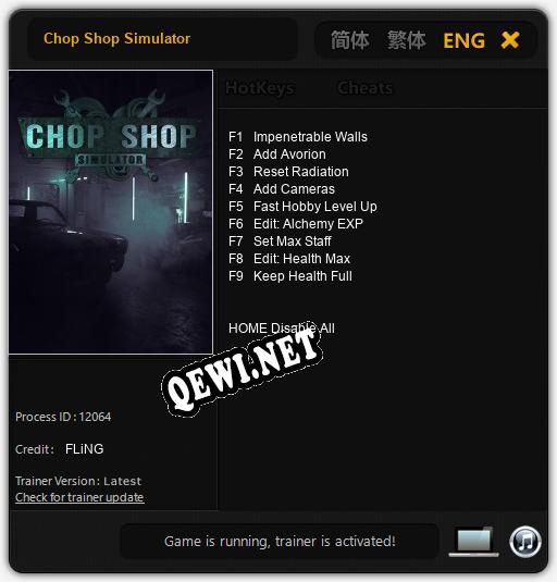 Chop Shop Simulator: Читы, Трейнер +9 [FLiNG]