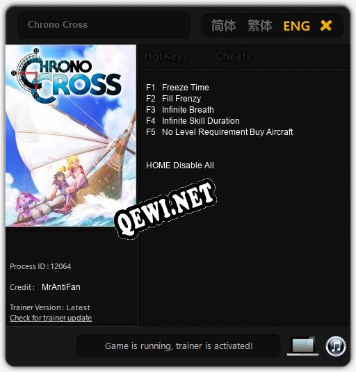 Chrono Cross: ТРЕЙНЕР И ЧИТЫ (V1.0.32)