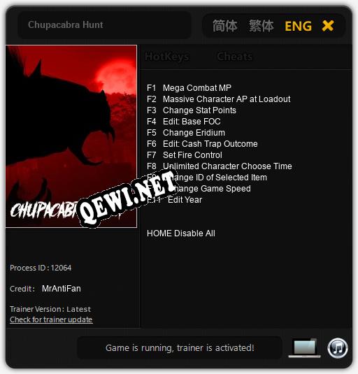 Chupacabra Hunt: ТРЕЙНЕР И ЧИТЫ (V1.0.62)