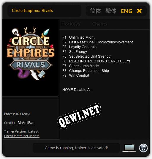 Circle Empires: Rivals: Читы, Трейнер +9 [MrAntiFan]