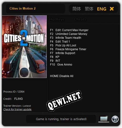 Трейнер для Cities in Motion 2 [v1.0.4]