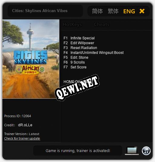 Cities: Skylines African Vibes: ТРЕЙНЕР И ЧИТЫ (V1.0.48)