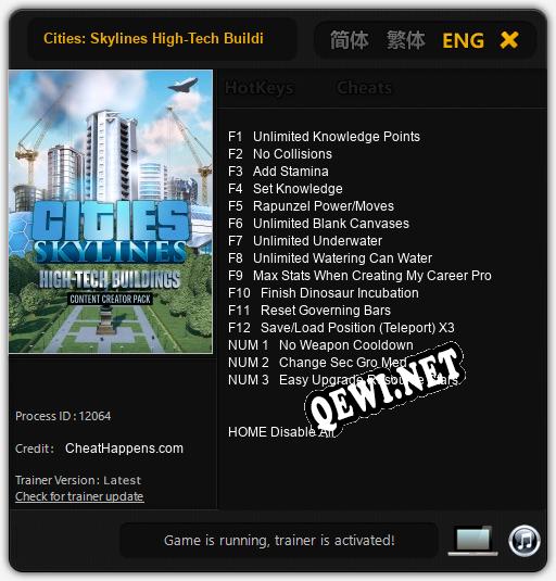 Cities: Skylines High-Tech Buildings: Трейнер +15 [v1.6]