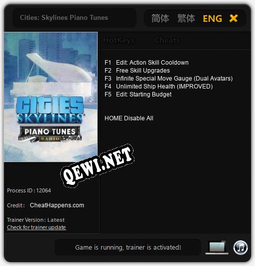 Cities: Skylines Piano Tunes: Читы, Трейнер +5 [CheatHappens.com]