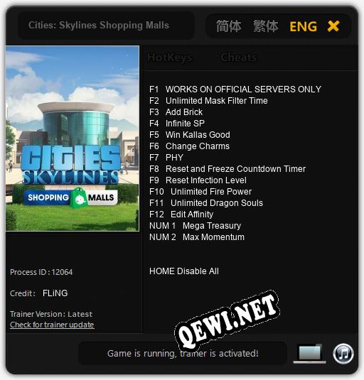 Cities: Skylines Shopping Malls: Трейнер +14 [v1.3]