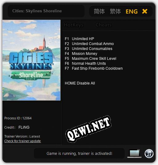 Cities: Skylines Shoreline: Трейнер +7 [v1.4]