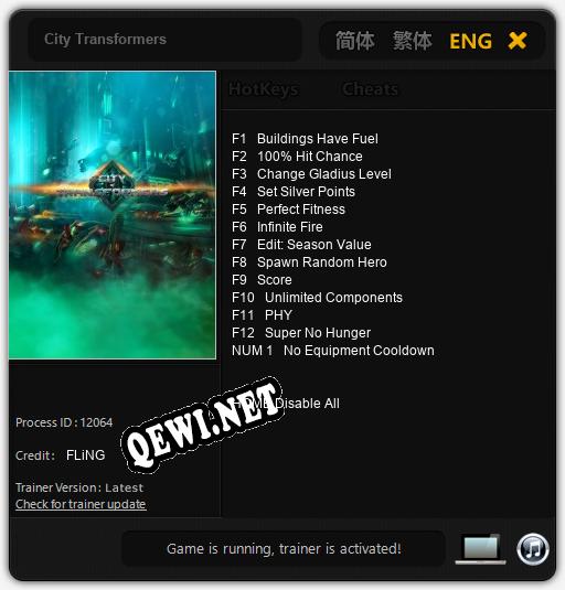 City Transformers: Читы, Трейнер +13 [FLiNG]