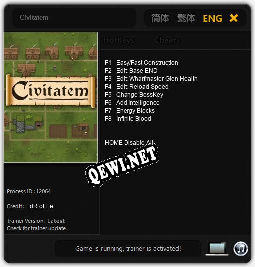 Civitatem: ТРЕЙНЕР И ЧИТЫ (V1.0.22)
