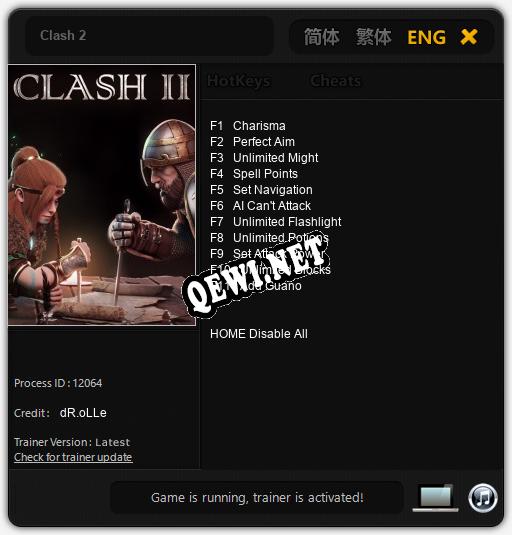 Clash 2: Читы, Трейнер +11 [dR.oLLe]