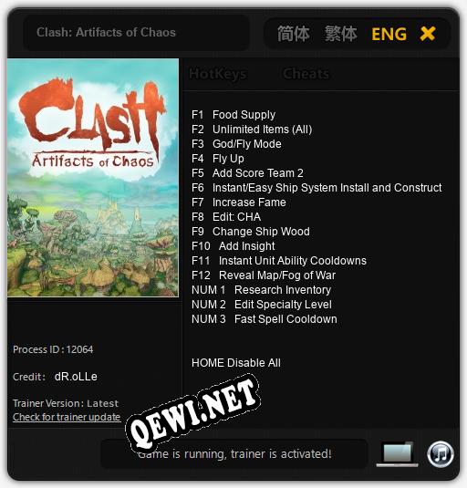 Clash: Artifacts of Chaos: Читы, Трейнер +15 [dR.oLLe]