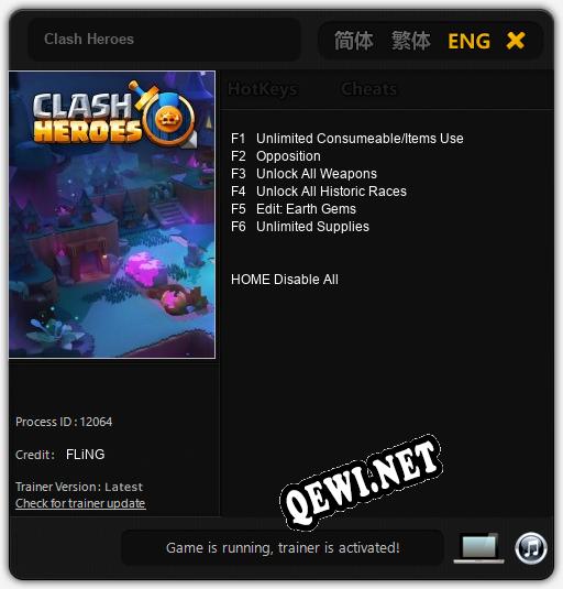 Clash Heroes: Трейнер +6 [v1.8]