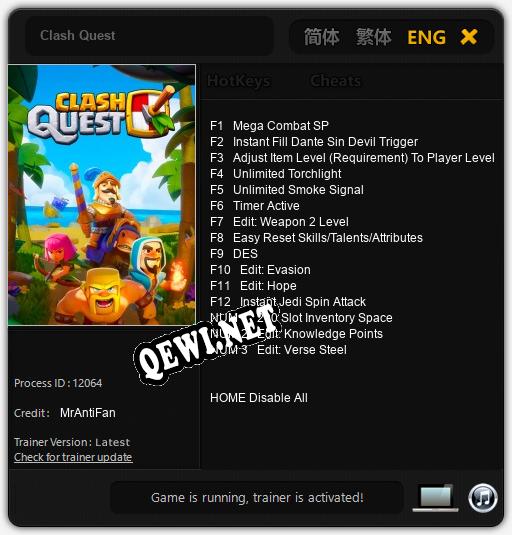 Clash Quest: ТРЕЙНЕР И ЧИТЫ (V1.0.19)