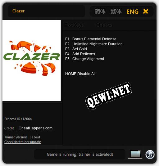Clazer: ТРЕЙНЕР И ЧИТЫ (V1.0.75)