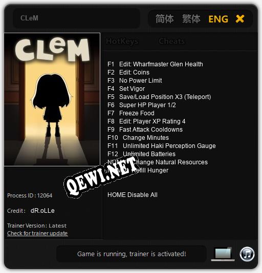 Трейнер для CLeM [v1.0.4]