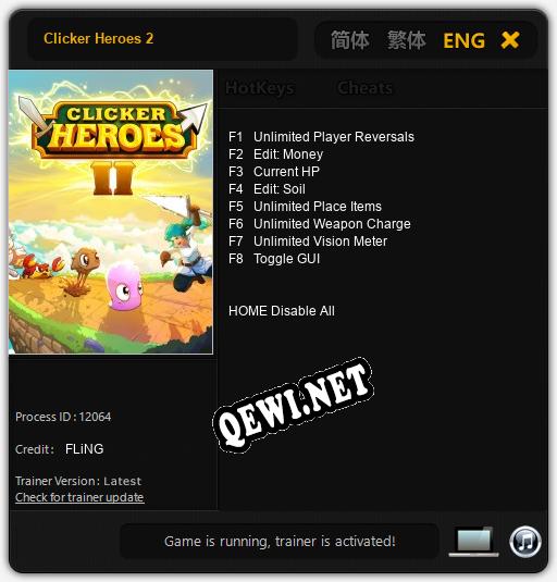Clicker Heroes 2: Читы, Трейнер +8 [FLiNG]