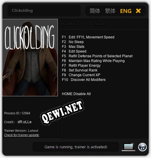 Clickolding: Трейнер +10 [v1.7]