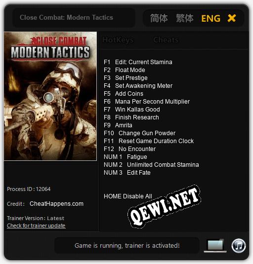 Close Combat: Modern Tactics: Трейнер +15 [v1.6]