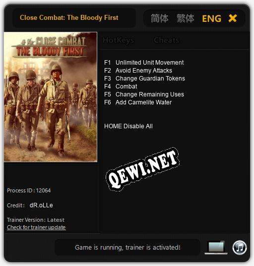 Close Combat: The Bloody First: Трейнер +6 [v1.3]