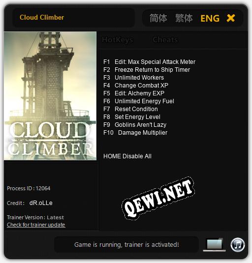 Cloud Climber: Читы, Трейнер +10 [dR.oLLe]