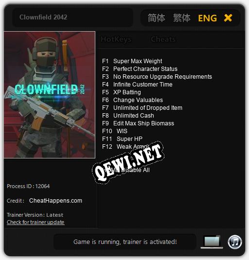 Трейнер для Clownfield 2042 [v1.0.3]