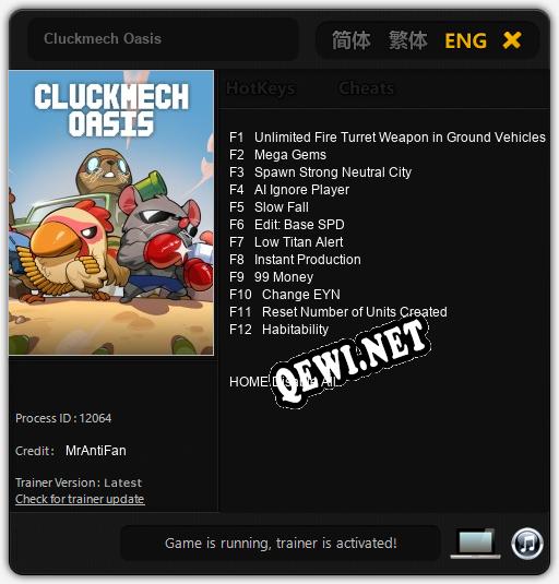 Cluckmech Oasis: Читы, Трейнер +12 [MrAntiFan]