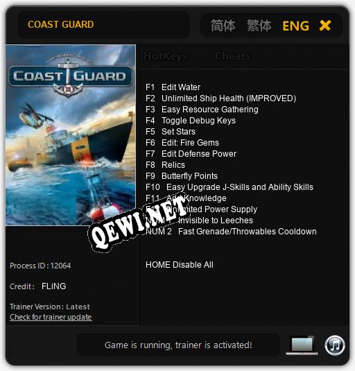 COAST GUARD: Читы, Трейнер +14 [FLiNG]